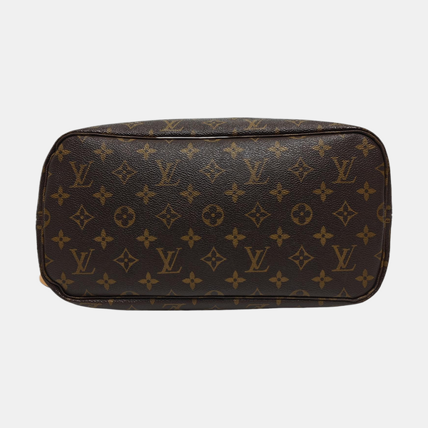NEVERFULL MM Monogram Coated Canvas Brown