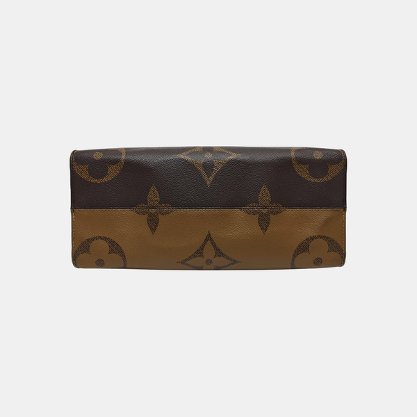 ONTHEGO MM Monogram Coated Canvas Brown