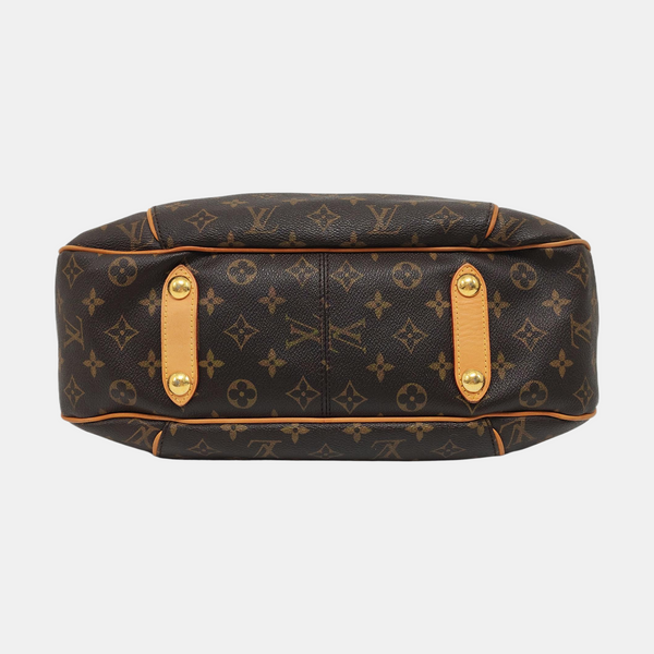 GALLIERA PM Monogram Coated Canvas Brown