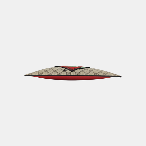 Monogram Coated Canvas Clutch Beige