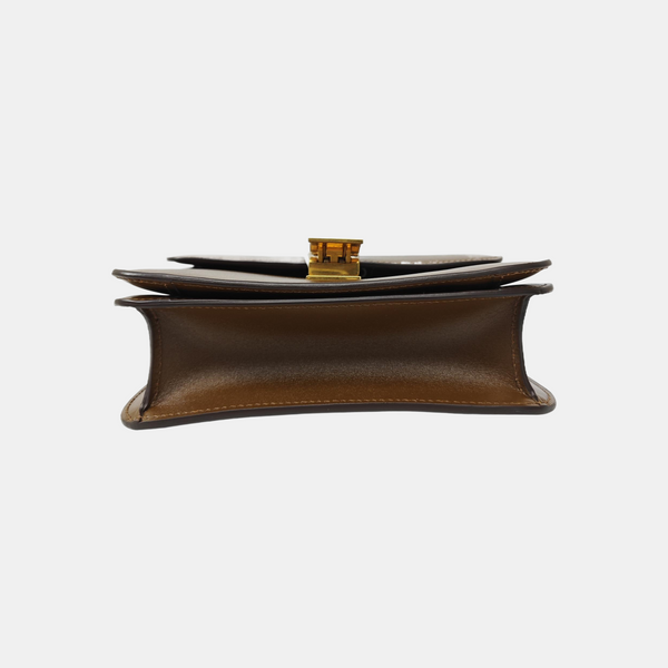 CLASSIC BOX Small Calfskin Brown
