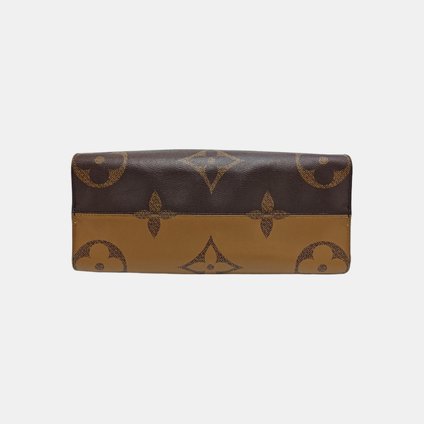 ONTHEGO MM Monogram Coated Canvas Brown