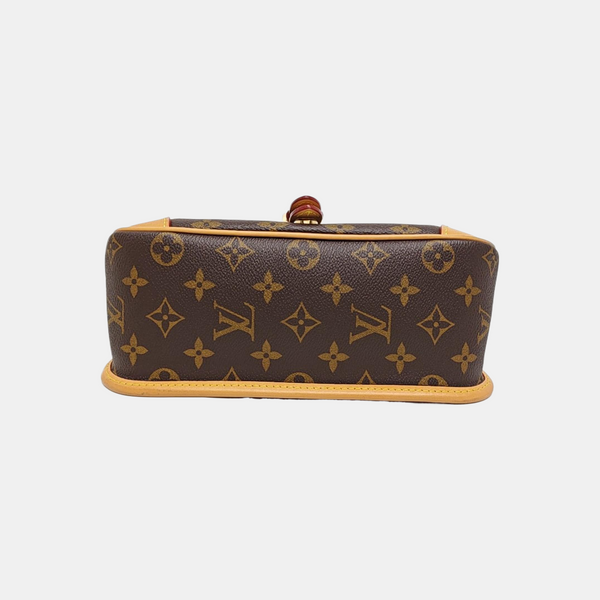 DIANE Monogram Coated Canvas Brown