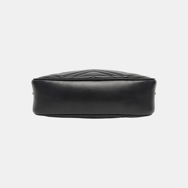 GG Marmont Small Quilted Calfskin Black