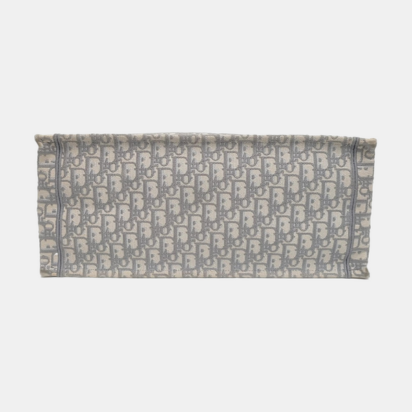 Book Tote Large Oblique Canvas Gray