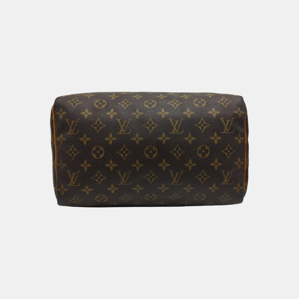SPEEDY 30 Monogram Coated Canvas Brown