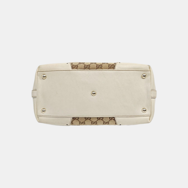 Monogram Canvas Tote Bag Beige