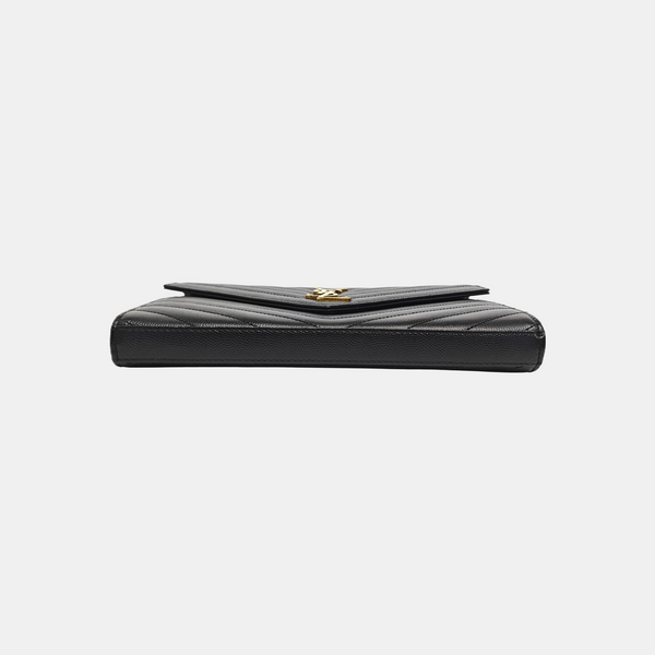 MONOGRAM Medium Chevron Calfskin Black