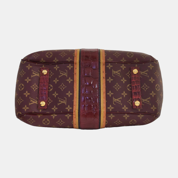 GRIET Monogram Coated Canvas Brown
