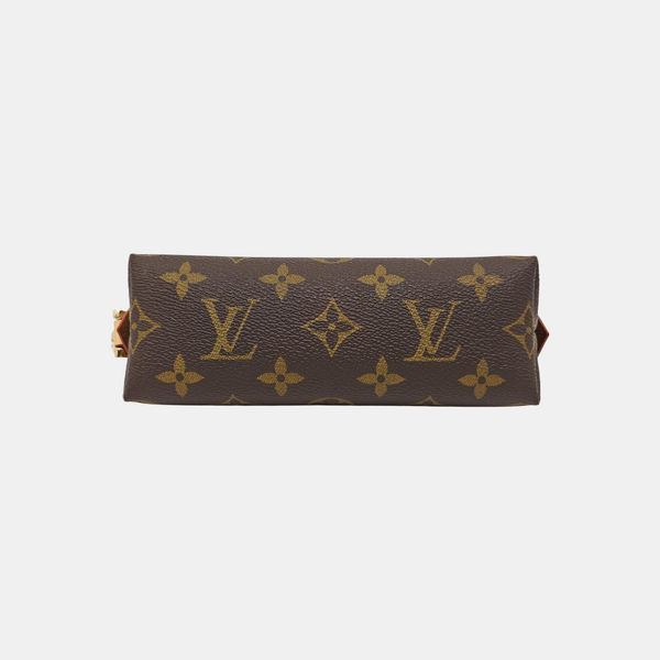 COSMETIC PM Monogram Coated Canvas Brown