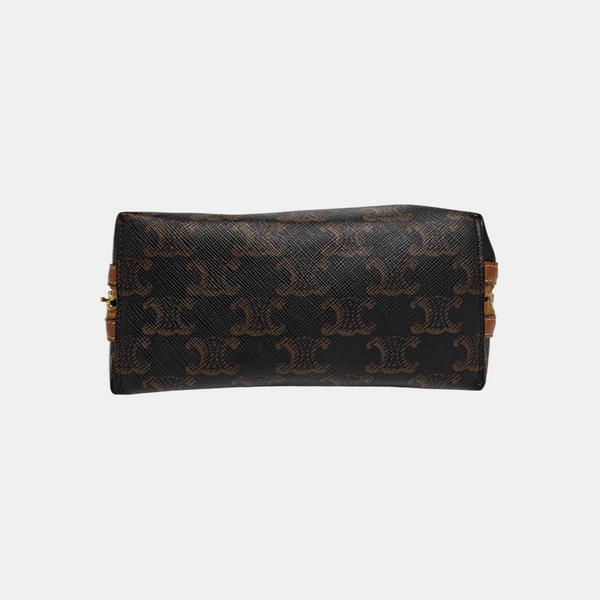 TRIOMPHE CANVAS Mini Coated Canvas Brown