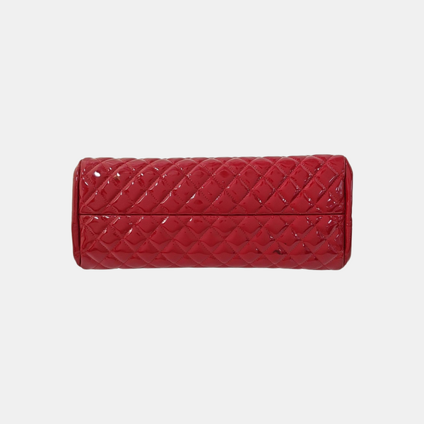 JUST MADEMOISELLE Quilted Patent Leather Red