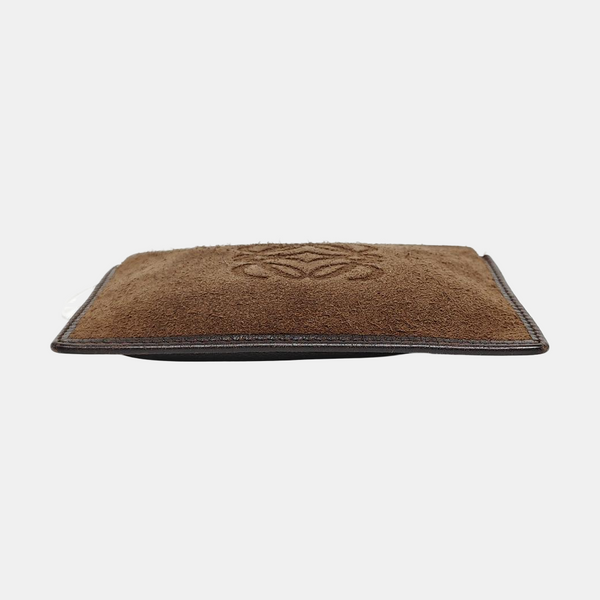 Suede Coin Purse Brown