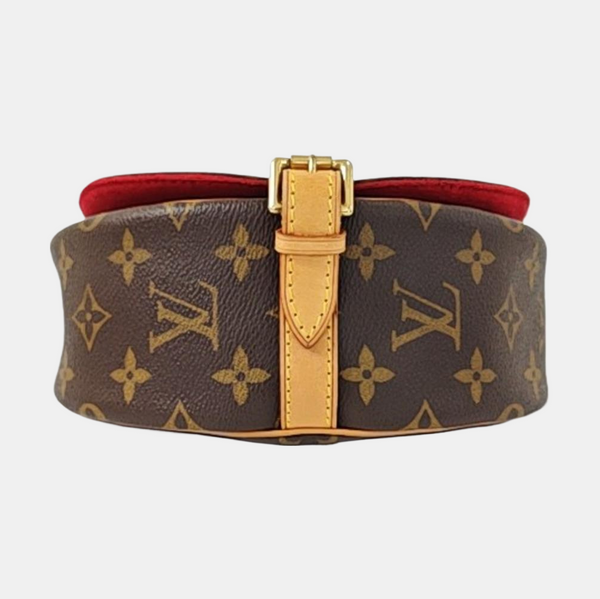 TAMBOURINE Monogram Coated Canvas Brown