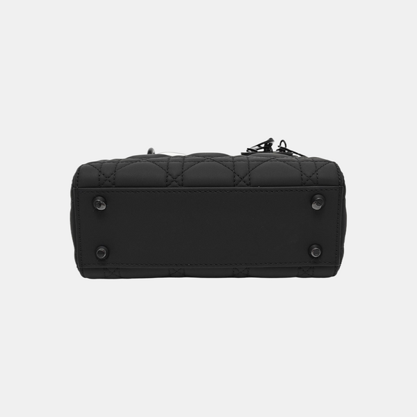 Lady Dior Mini Cannage Lambskin Black