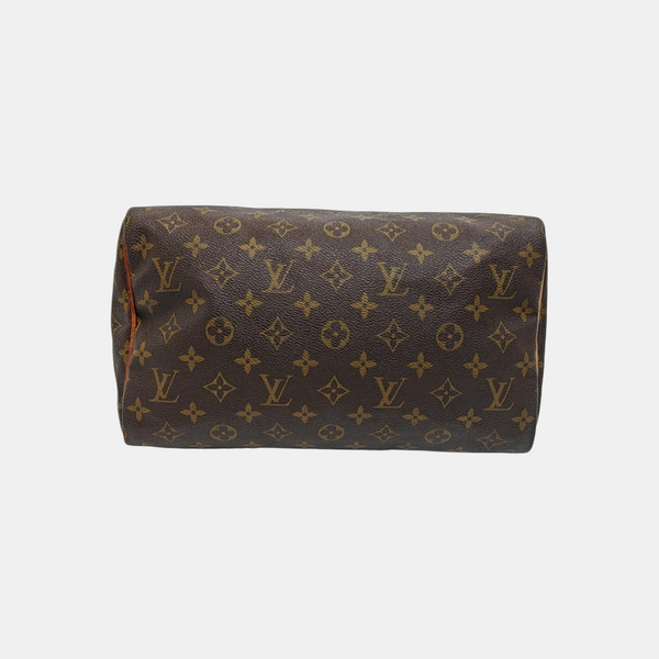 SPEEDY 30 Monogram Coated Canvas Brown