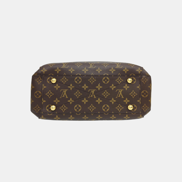 MONTAIGNE GM Monogram Coated Canvas Brown