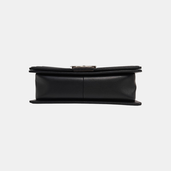 BOY CHANEL Medium Quilted Calfskin Black