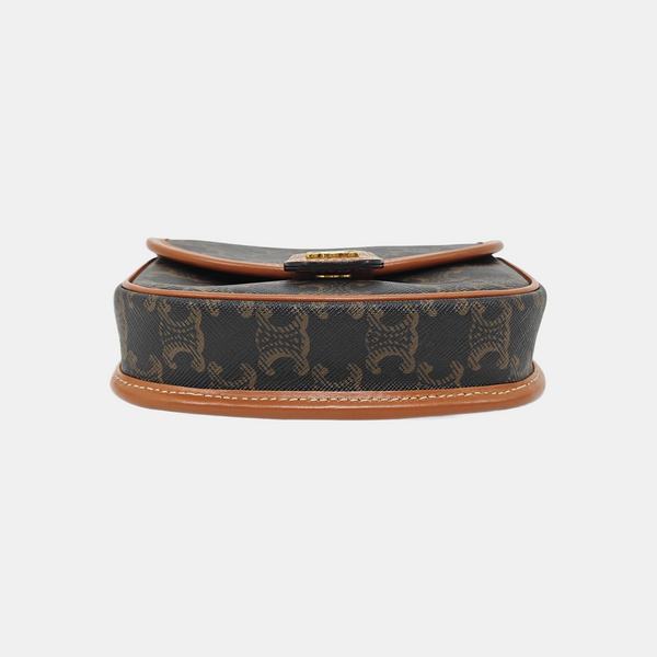 BESACE Mini Coated Canvas Brown