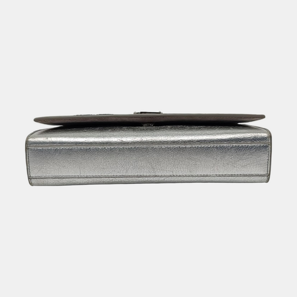 Authenticated pre-owned KATE Medium Calfskin Silver - Crossbody Bag at Looply