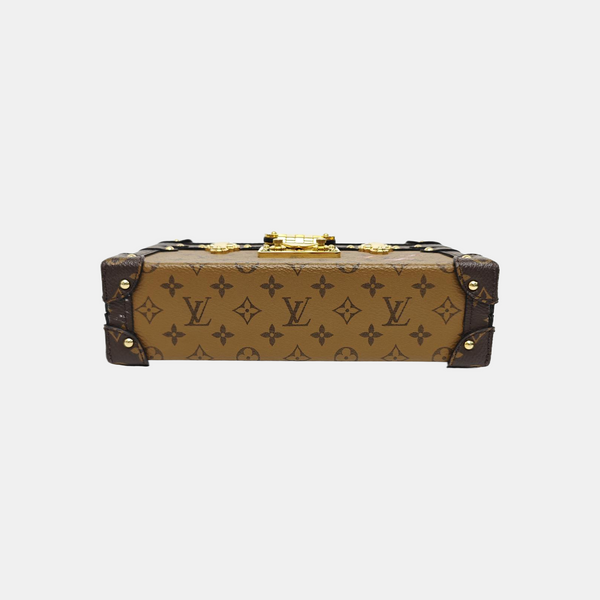 PETITE MALLE Monogram Coated Canvas Brown