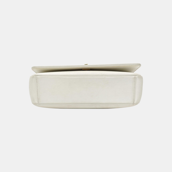 Calfskin Shoulder Bag White