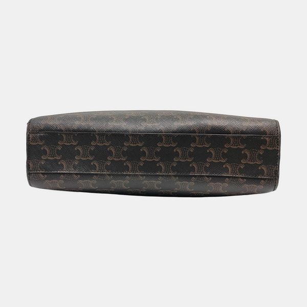 CABAS CELINE Small Coated Canvas Brown