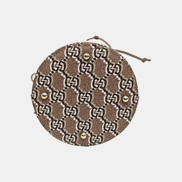 Monogram Canvas Bucket Bag Super Mini Gray