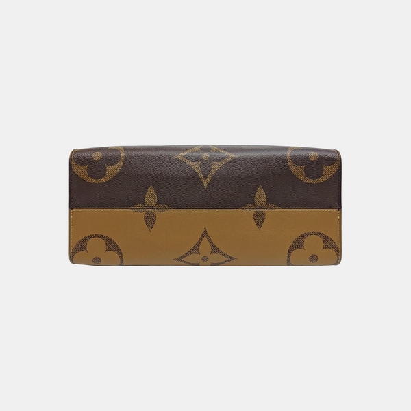ONTHEGO MM Monogram Coated Canvas Brown