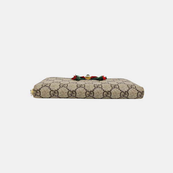 Monogram Coated Canvas Wallet Brown