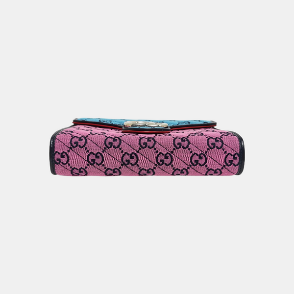 Authenticated pre-owned GG Marmont Mini Monogram Canvas Multicolor - Shoulder Bag at Looply