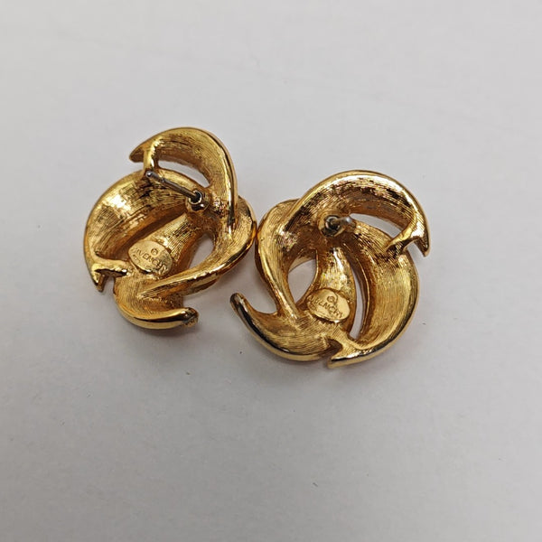 Metal Gold Stud Earrings
