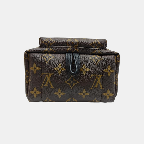 PALM SPRINGS Mini Monogram Coated Canvas Brown