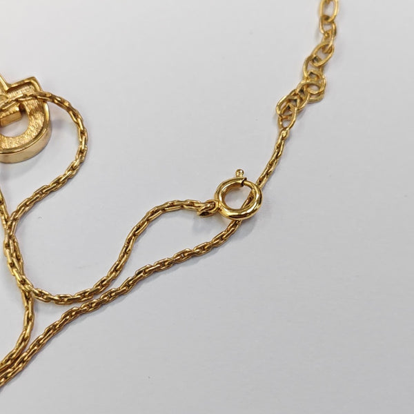 Petit CD Metal Gold Necklace