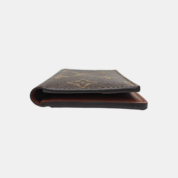 JAMES Monogram Coated Canvas Brown Card Holder