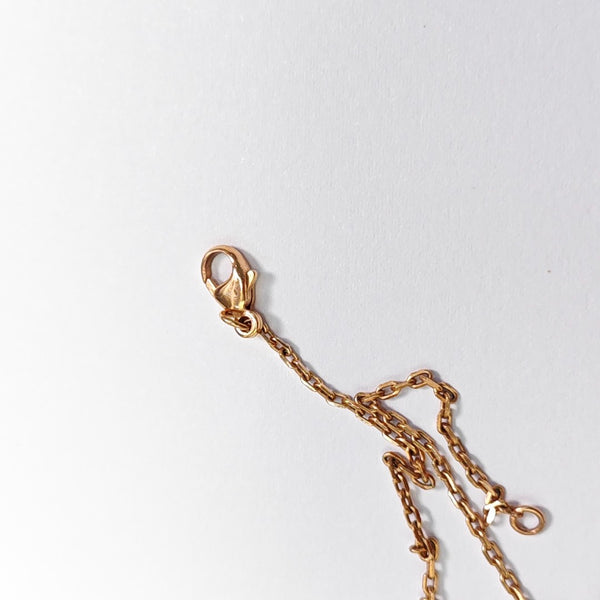 Pop H Metal Rose Gold Necklace