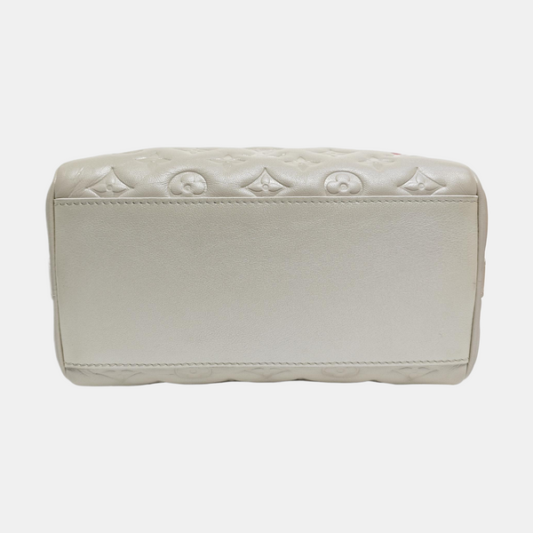 Authenticated pre-owned SPEEDY 22 Lambskin White - Shoulder Bag at Looply