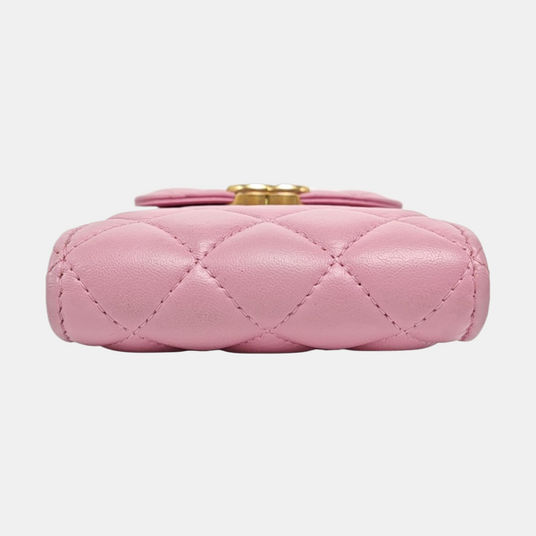 Authenticated pre-owned TRENDY CC Quilted Lambskin Pink - Shoulder Bag at Looply