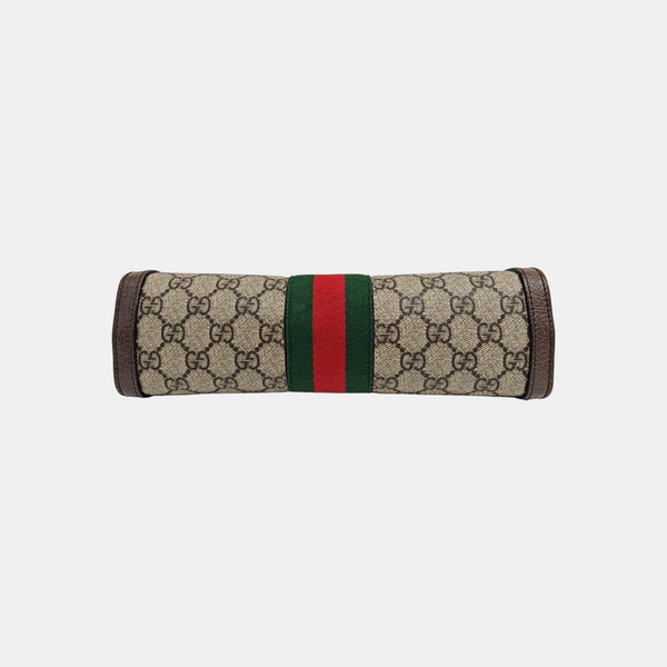 Ophidia Small Monogram Coated Canvas Beige