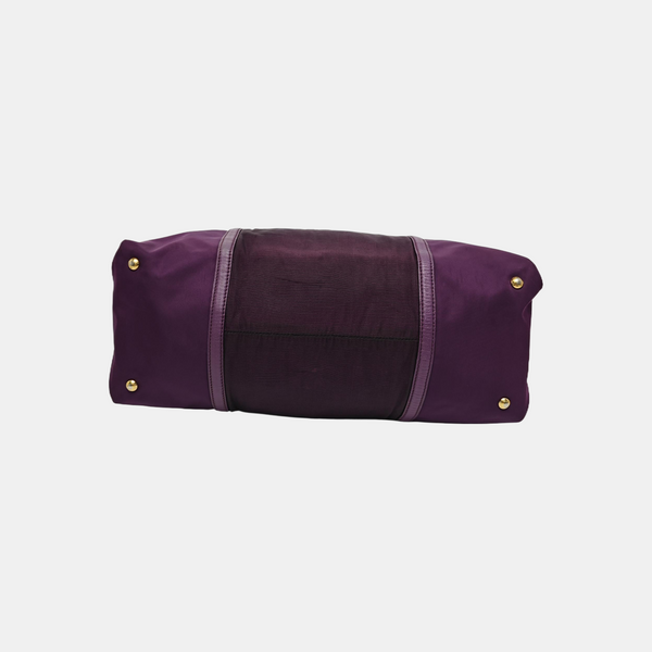 Nylon Tote Bag Purple