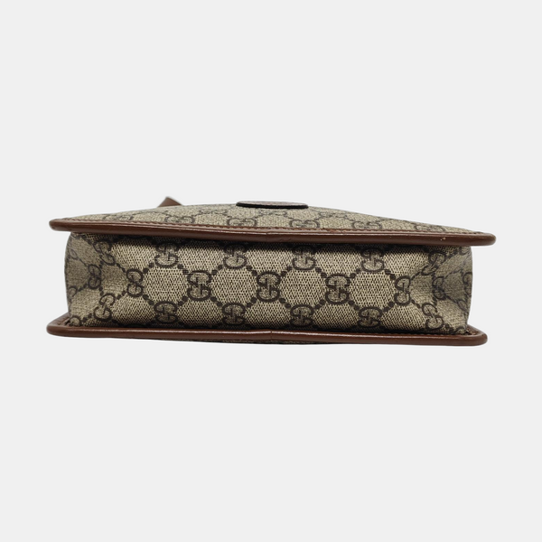 Bree Monogram Coated Canvas Beige