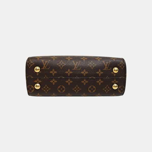 CLUNY PM Monogram Coated Canvas Brown