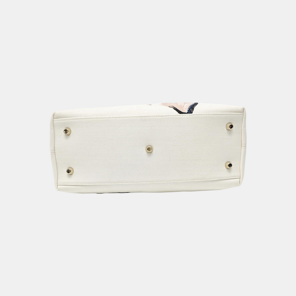 Lady Dior Large Canvas White