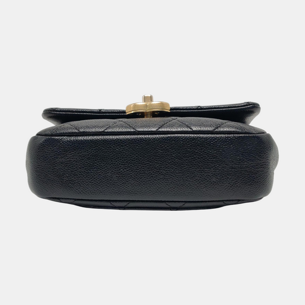Caviar Quilted Grained Calfskin Black