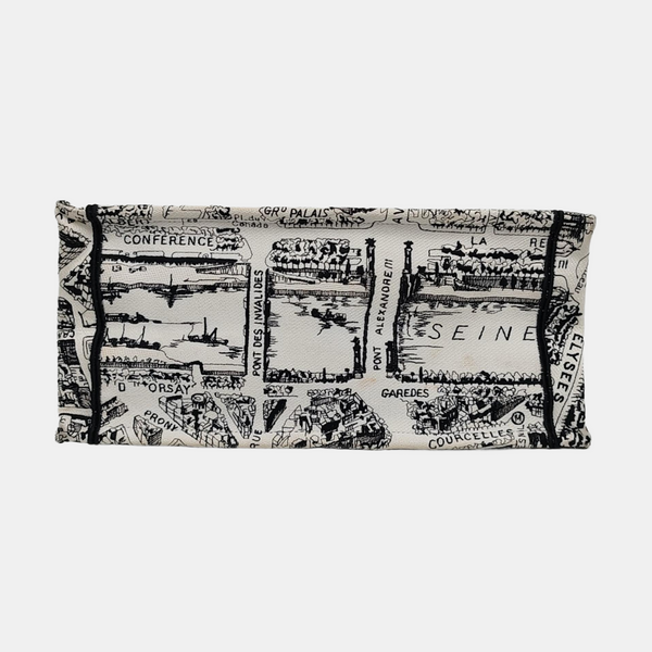 Book Tote Medium Canvas White
