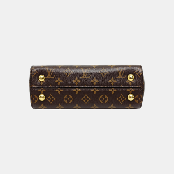 CLUNY BB Monogram Coated Canvas Brown