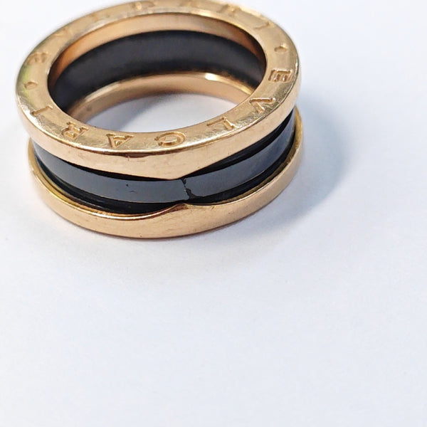 B.ZERO1 18k Rose Gold Ring EU 53