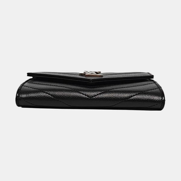 MATELASSE Calfskin Black Card Holder