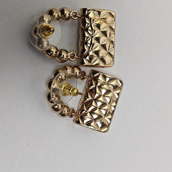 Metal Gold Stud Earrings