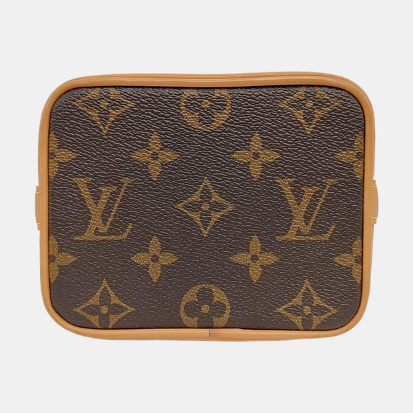 NOÉ Nano Monogram Coated Canvas Brown